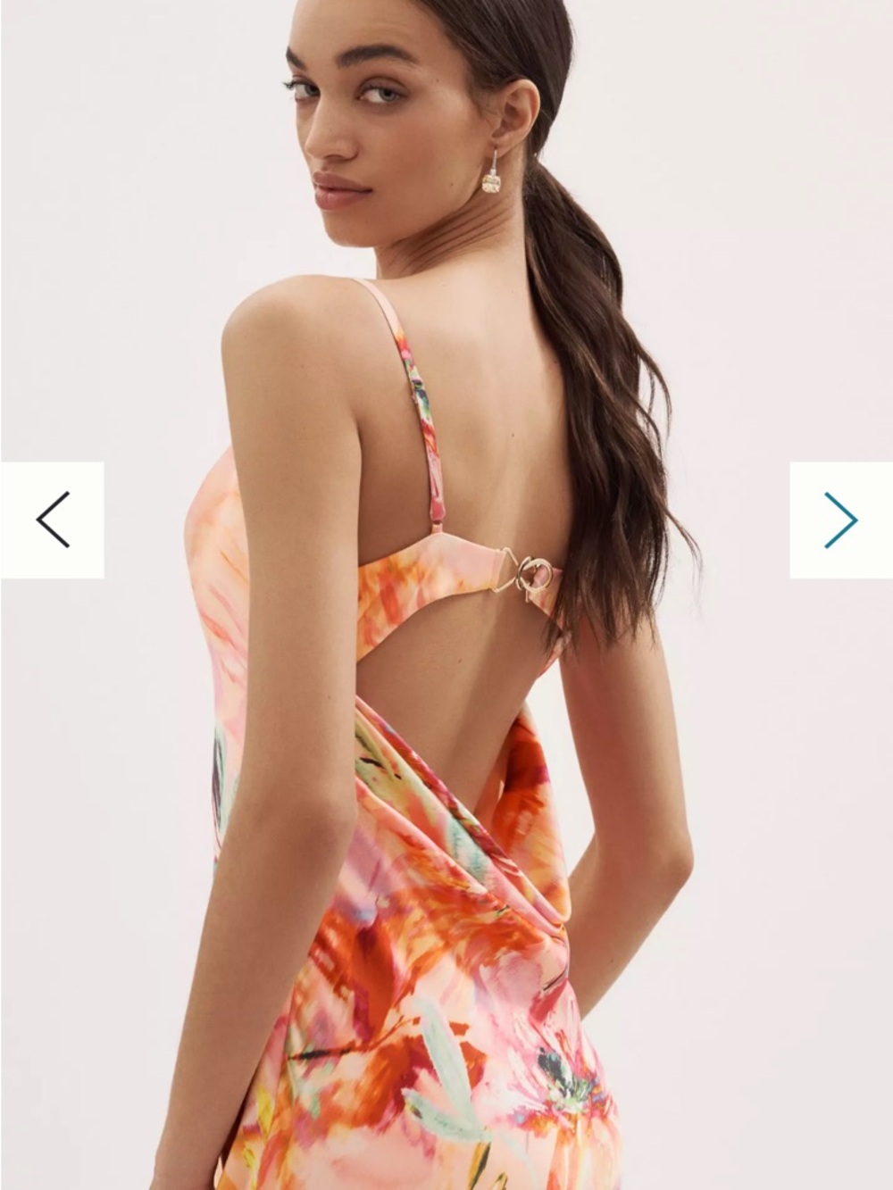 Liv Foster Adeline Cowl-Neck Sateen Maxi Dress - Picture 3 of 9